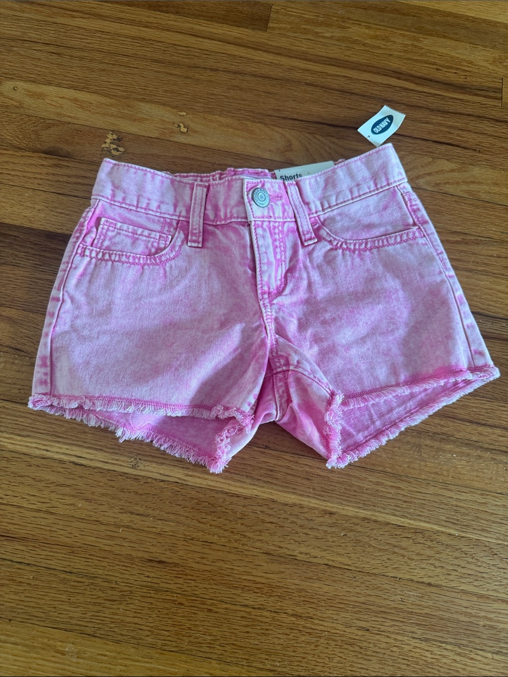 Old Navy Pink Denim Girls' Cutoff Shorts